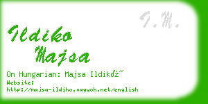 ildiko majsa business card